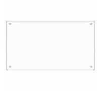 vidaXL Paraschizzi per Cucina Paraspruzzi Fornelli Resistente al Calore Pannello Splashback Parete Trasparente 90x50 cm in Vetro Temperato