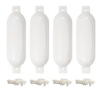 vidaXL Paraurti per Gommone 4 pz Bianco 51x14 cm in PVC