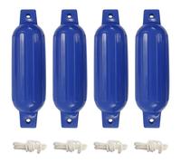 vidaXL Paraurti per Gommone 4 pz Blu 41x11,5 cm in PVC