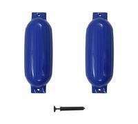 vidaXL Paraurti per Gommone 2 pz Blu 69x21,5 cm in PVC