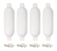 vidaXL Paraurti per Gommone 4 pz Bianco 51x14 cm in PVC