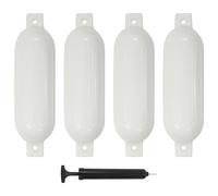 vidaXL Paraurti per Gommone 4 pz Bianco 51x14 cm in PVC