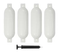 vidaXL Paraurti per Gommone 4 pz Bianco 51x14 cm in PVC