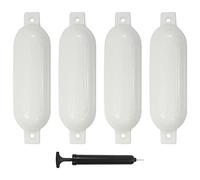 vidaXL Paraurti per Gommone 4 pz Bianco 51x14 cm in PVC