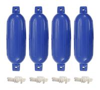 vidaXL Paraurti per Gommone 4 pz Blu Ø 16x58 cm in PVC