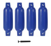 vidaXL Paraurti per Gommone 4 pz Blu 41x11,5 cm in PVC