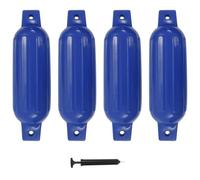 vidaXL Paraurti per Gommone 4 pz Blu 41x11,5 cm in PVC