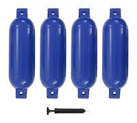 vidaXL Paraurti per Gommone 4 pz Blu 51x14 cm in PVC