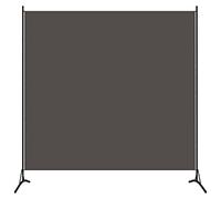 vidaXL Paravento a 1 Pannello Divisorio Separè Pannello Byobu Pieghevole Schermo Separatore Ambienti Interni Protezione Privacy Antracite 175x180 cm