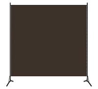 vidaXL Paravento a 1 Pannello Divisorio Separè Pannello Byobu Pieghevole Schermo Separatore Ambienti Interni Protezione Privacy Marrone 175x180 cm