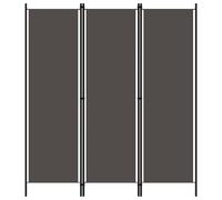 vidaXL Paravento a 3 Pannelli Antracite 150x180 cm