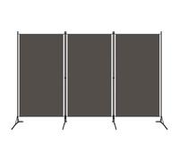 vidaXL Paravento a 3 Pannelli Antracite 260x180 cm
