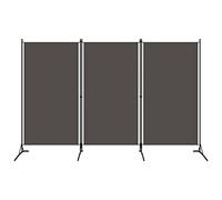 vidaXL Paravento a 3 Pannelli Antracite 260x180 cm