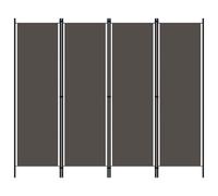 vidaXL Paravento a 4 Pannelli Antracite 200x180 cm
