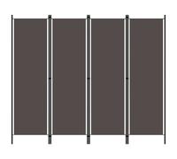 vidaXL Paravento a 4 Pannelli Antracite 200x180 cm