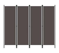 vidaXL Paravento a 4 Pannelli Antracite 200x180 cm