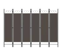 vidaXL Paravento a 6 Pannelli Antracite 240x180 cm