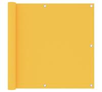 vidaXL Paravento Balcone Giallo 90x600 cm Tessuto Oxford
