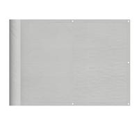 vidaXL Paravento per balcone Grigio chiaro 75x600 cm 100% Poliestere Oxford