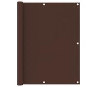 vidaXL Paravento Balcone Marrone 120x500 cm in Tessuto Oxford