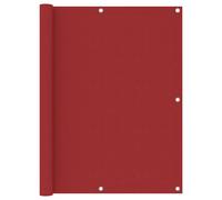vidaXL Paravento Balcone Rosso 120x600 cm in Tessuto Oxford