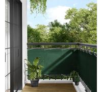 vidaXL Paravento Balcone Verde Scuro 75x800 cm 100% Poliestere Oxford