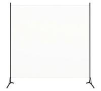 vidaXL Paravento Bianco 175x180 cm in Tessuto