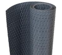 vidaXL Paravento da Balcone Antracite 1000x80 cm in Polyrattan, schermo da balcone, schermo privacy