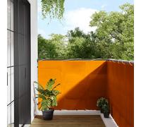 Paravento da Balcone Arancione 120x800cm 100% Poliestere Oxford