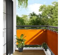 vidaXL Paravento da Balcone Arancione 75x1000cm 100% Poliestere Oxford, paravento, Schermo da Esterno, Schermo Privacy, divisorio da Balcone