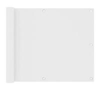 VIDAXL - Paravento da Balcone Bianco 75x400 cm in Tessuto Oxford