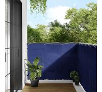 vidaXL Paravento da Balcone Blu 120x700 cm 100% Poliestere Oxford
