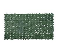 vidaXL Paravento da Balcone con Foglie Verde Scuro 200x100 cm