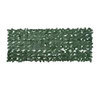 vidaXL Paravento da Balcone con Foglie Verde Scuro 200x75 cm