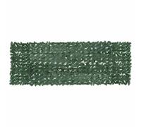 vidaXL Paravento da Balcone con Foglie Verde Scuro 300x100 cm