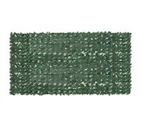 vidaXL Paravento da Balcone con Foglie Verde Scuro 300x150 cm