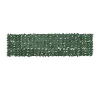 vidaXL Paravento da Balcone con Foglie Verde Scuro 300x75 cm