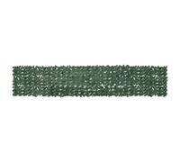 vidaXL Paravento da Balcone con Foglie Verde Scuro 400x75 cm