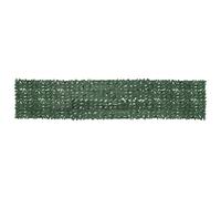vidaXL Paravento da Balcone con Foglie Verde Scuro 500x100 cm