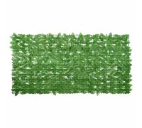 vidaXL Paravento da Balcone con Foglie Verdi 200x100 cm