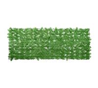 vidaXL Paravento da Balcone con Foglie Verdi 200x75 cm