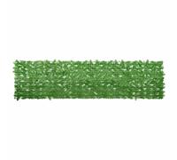 vidaXL Paravento da Balcone con Foglie Verdi 300x75 cm