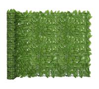 vidaXL Paravento da Balcone con Foglie Verdi 400x150 cm