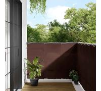 vidaXL Paravento da Balcone Marrone 120x700 cm 100% Poliestere Oxford