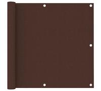vidaXL Paravento da Balcone Marrone 90x300 cm in Tessuto Oxford