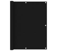 vidaXL Paravento da Balcone Nero 120x600 cm in Tessuto Oxford