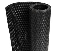 vidaXL Paravento da Balcone Nero 600x90 cm in Polyrattan