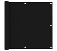 vidaXL Paravento da Balcone Nero 90x500 cm in Tessuto Oxford