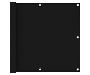 vidaXL Paravento da Balcone Nero 90x500 cm in Tessuto Oxford