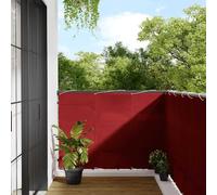 vidaXL Paravento da Balcone Rosso 120x700 cm 100% Poliestere Oxford